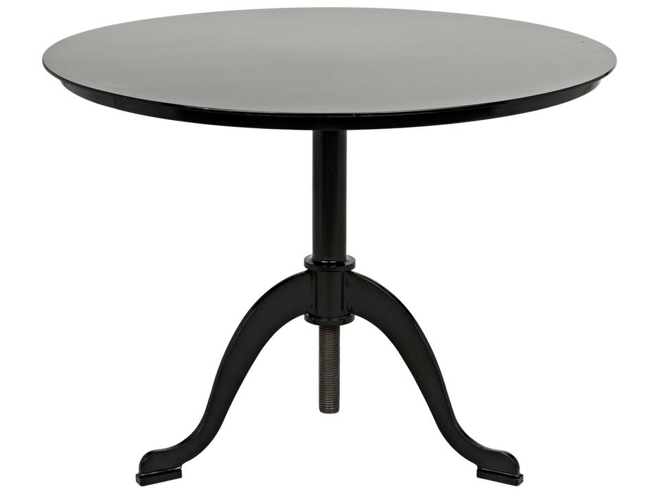 Kaldera Square Side Table in Matte Black Industrial Steel