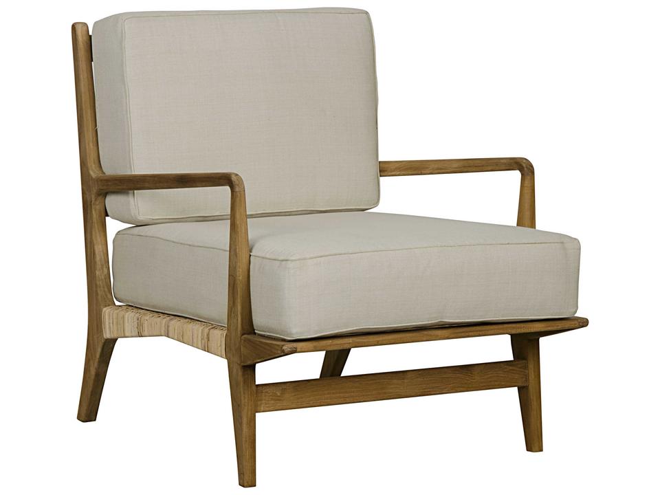 Living Room Brown Fabric Accents Accent Chair
