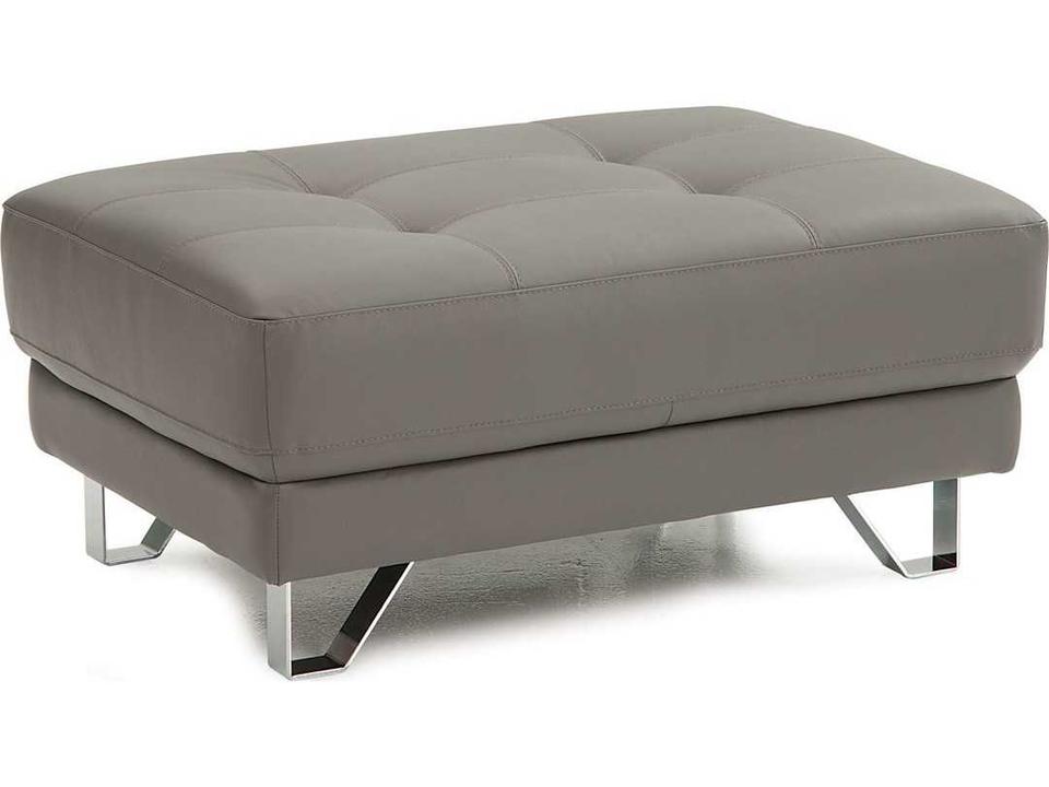 Seattle Collection Upholstered Ottoman with Tufted Cushion