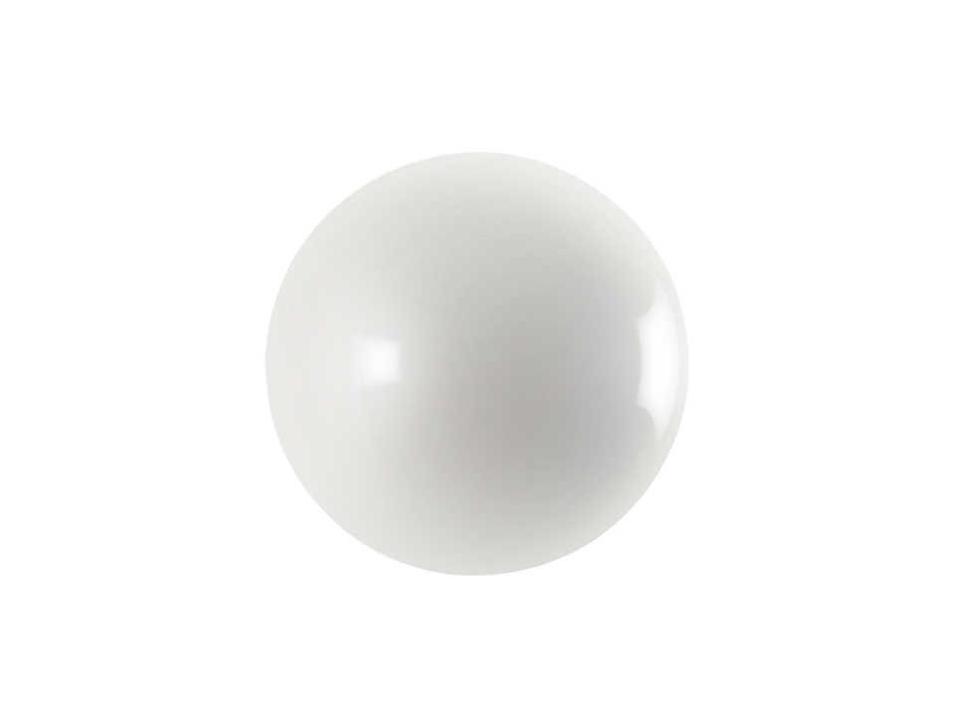 Extra Small Ball on the Wall 3D Sculpture in Pearl White