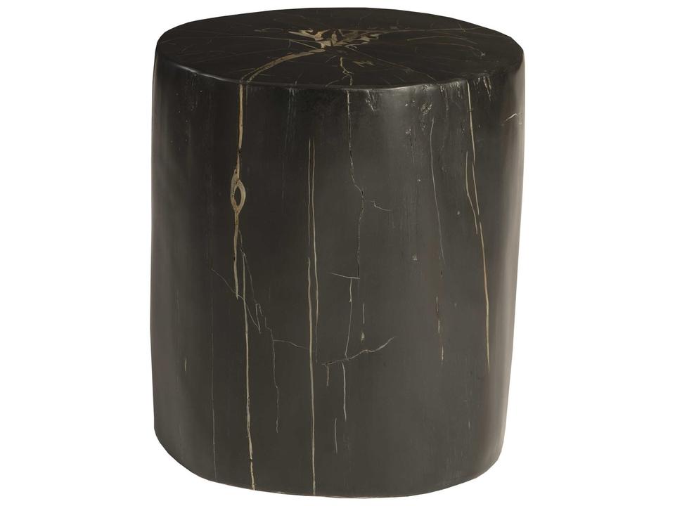 Cast Petrified Wood Stool Organic Modern