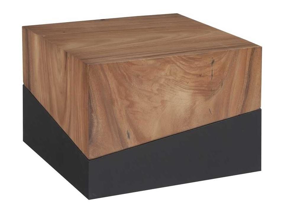 Geometry Square Coffee Table Natural Wood