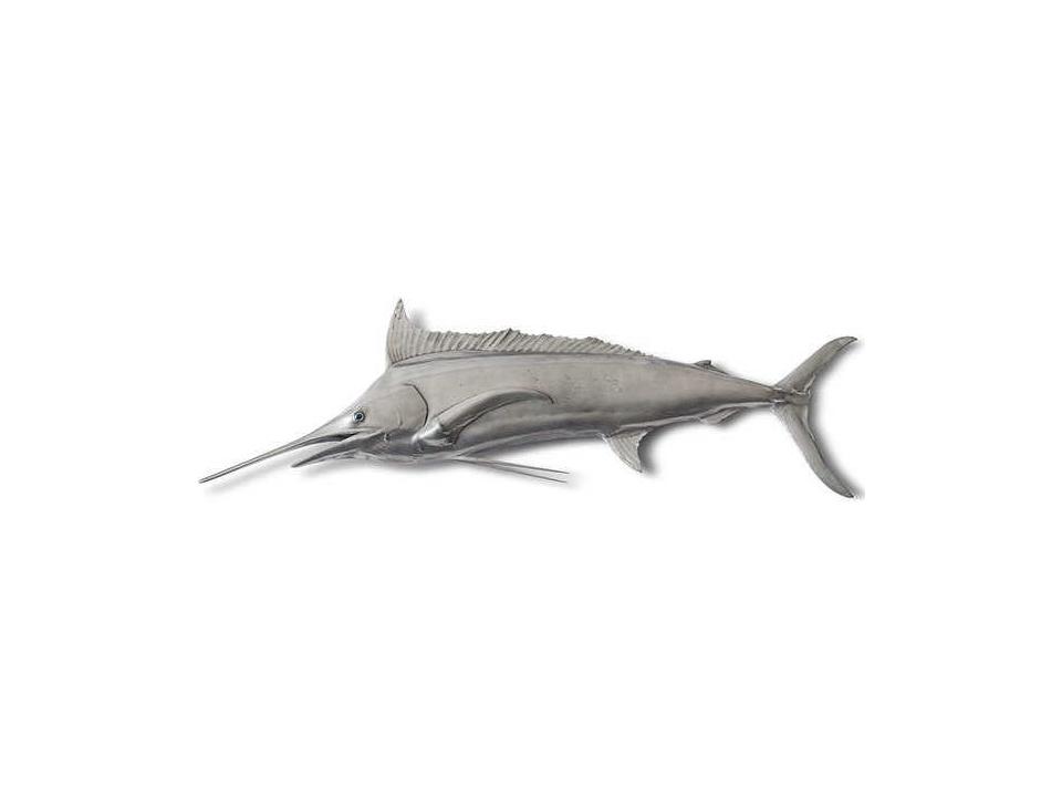 Blue Marlin Aluminum Fish Wall Art Sculpture