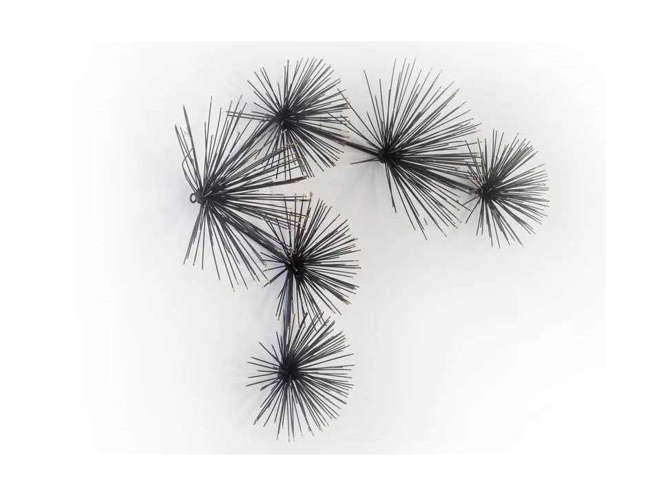 Sea Root Wall Art Black with Gold Tips