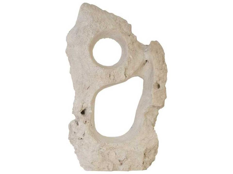 Colossal Cast Stone Sculpture Double-Hole Statement Piece