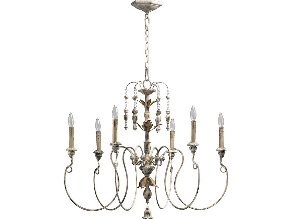 6-Light Salento Chandelier in Persian White