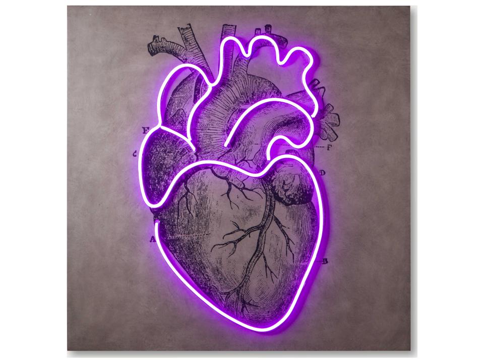 Accent LED Neon Heart Wall Decor