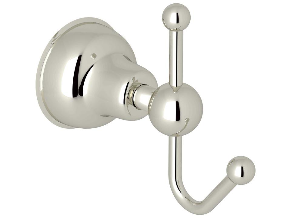 Arcana Wall Mount Single Robe Hook in Polished Nickel