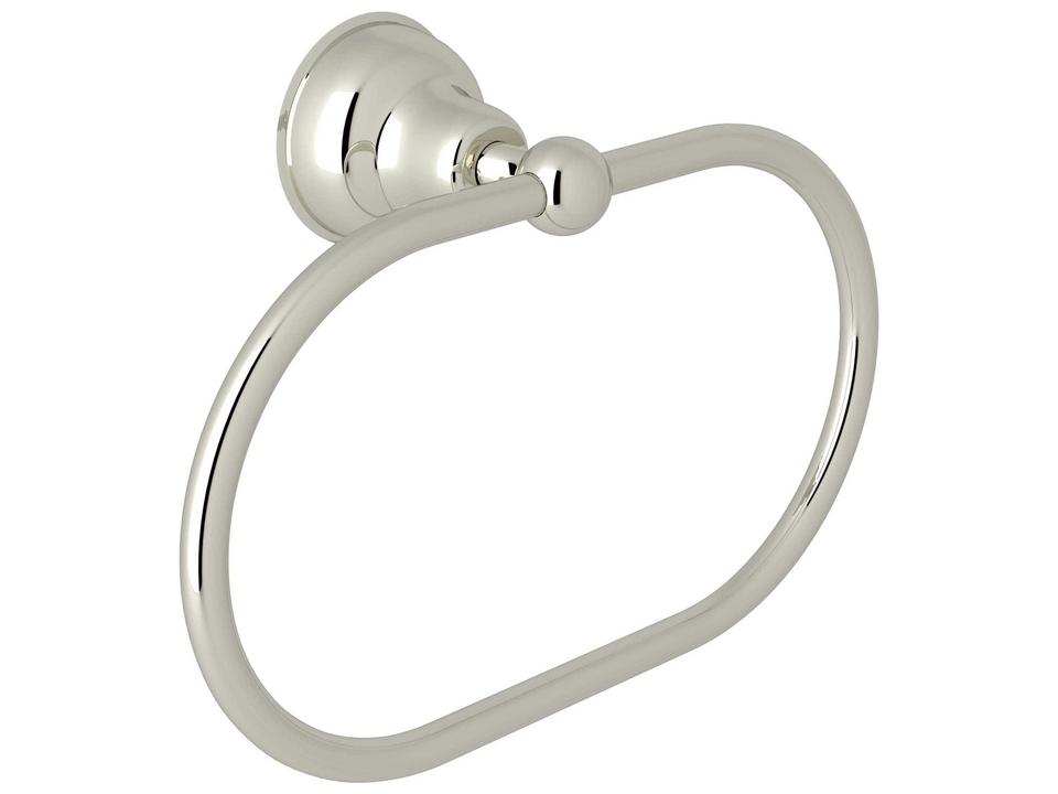Arcana Wall Mount Towel Ring in Polished Nickel