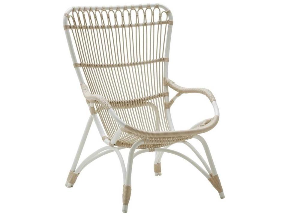 Exterior Aluminum Dove White Monet Patio Lounge Chair