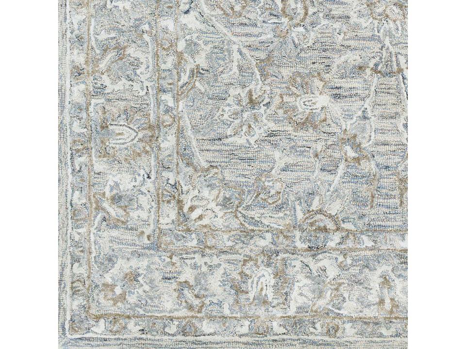 Shelby Hand Tufted Area Rug in Denim Sage and Cream