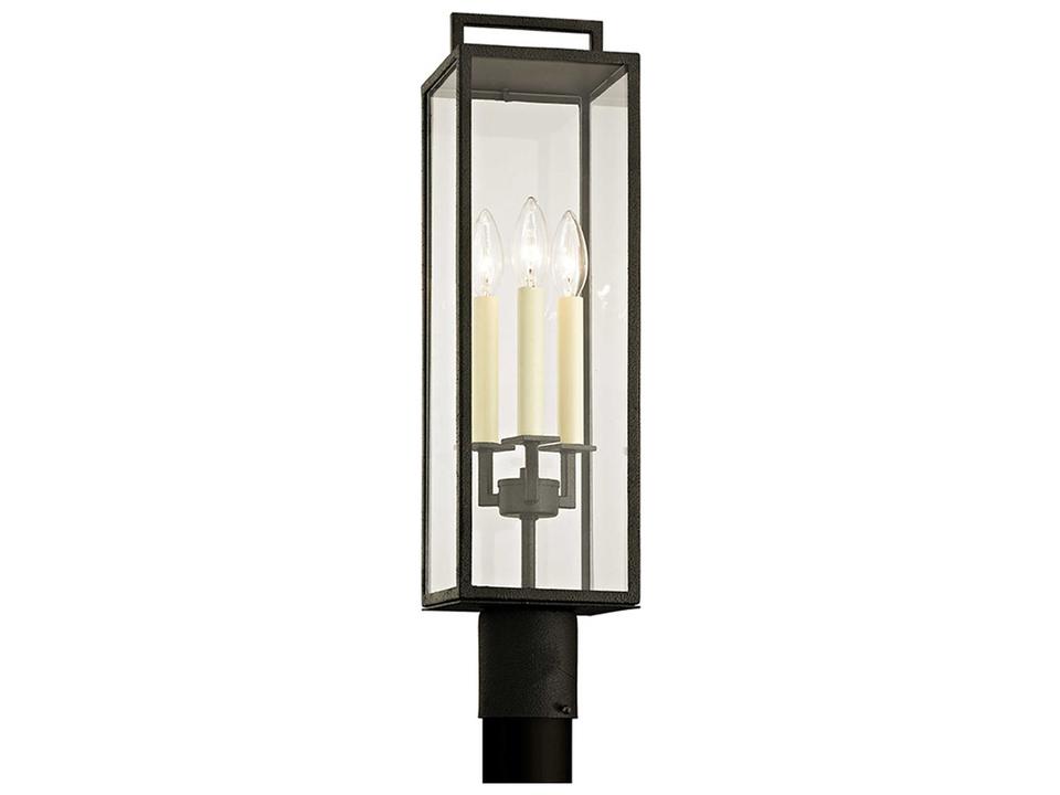 Beckham 3-Light Outdoor Post Lantern in Textured Bronze