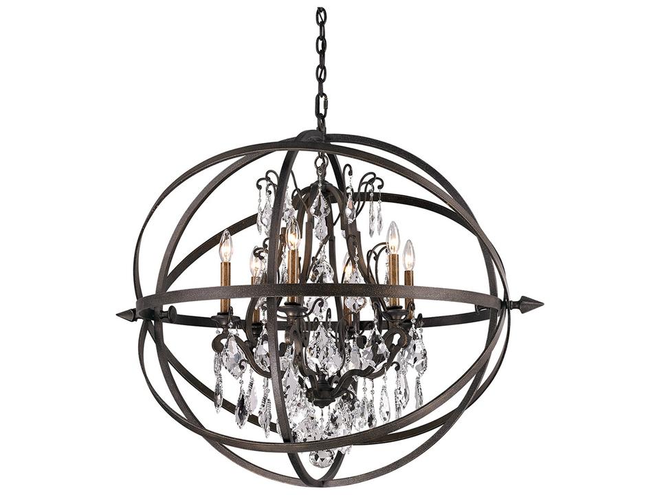 Byron 6-Light Globe Chandelier with Crystal Accents