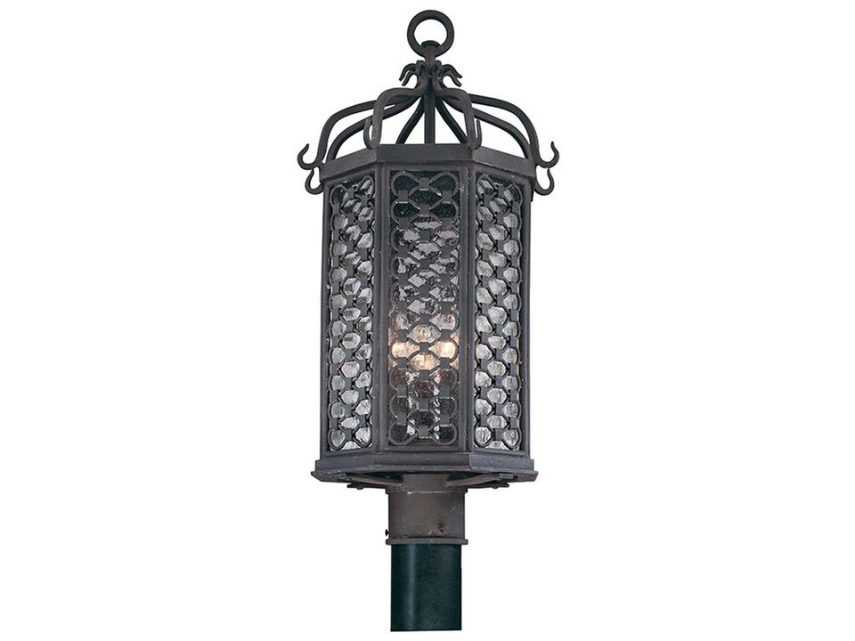 Los Olivos 3-Light Outdoor Post Light in Old Iron