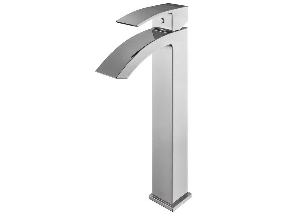 Duris Single Handle Bathroom Vessel Faucet in Chrome With Lead-Free Solid Brass