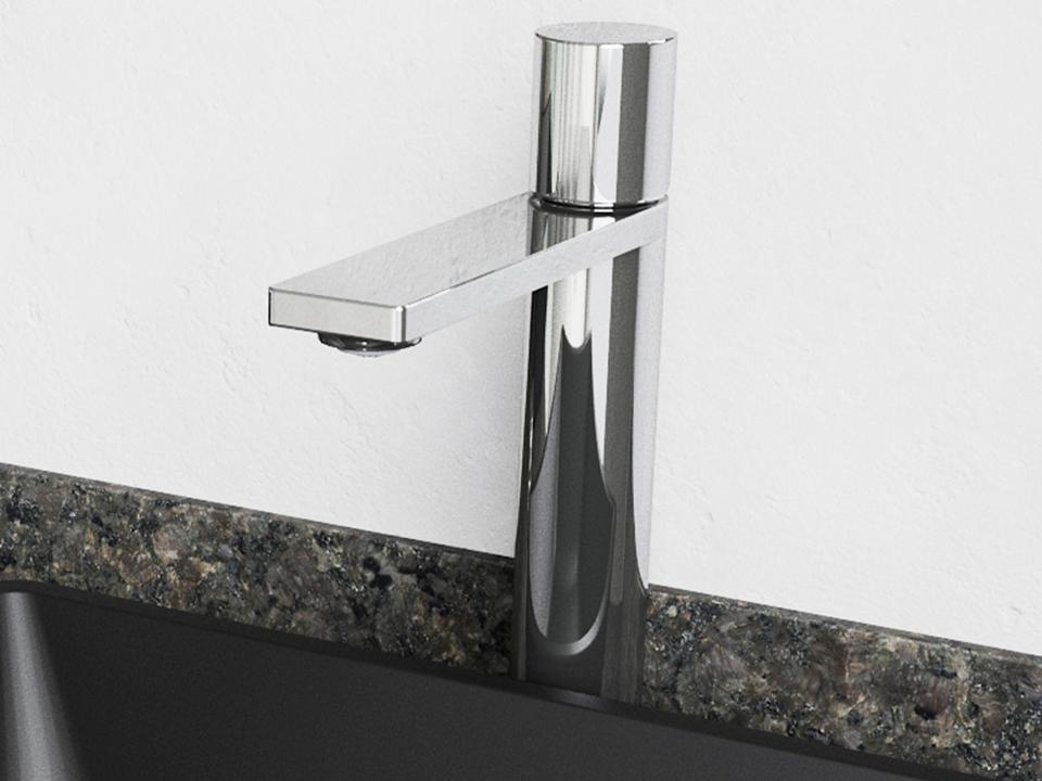 Gotham Single Handle Vessel Bathroom Faucet in Chrome