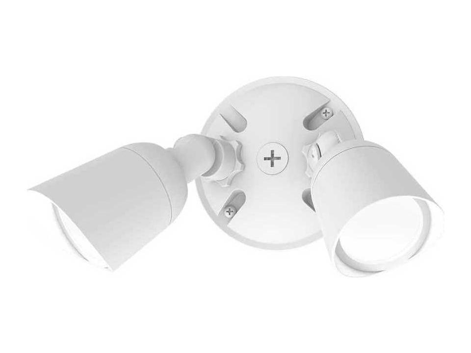 Endurance Double Spot LED Outdoor Wall Light Architectural White