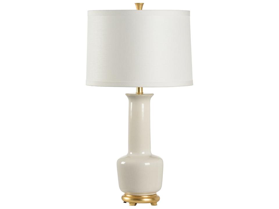 Olsen Table Lamp Snow Glaze Ceramic Ivory Shade