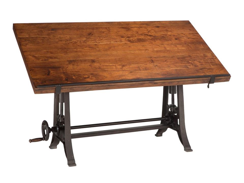 Artezia Walnut Black Teak Wood Computer Desk
