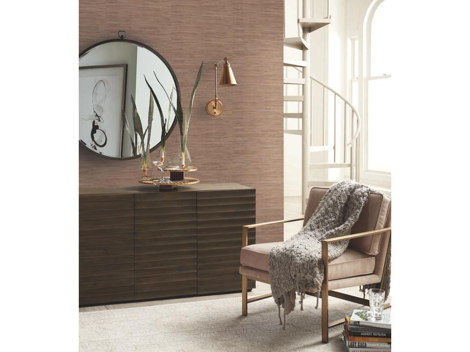 Grasscloth Resource Library Brown Lustrous Grasscloth Wallpaper