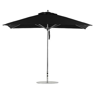 are black patio umbrellas hotter The LED Swilt It is very durable and is also resistant to fading Beautiful Patio Umbrellas | PatioLiving